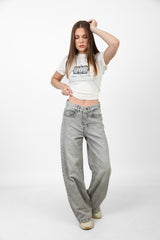 Casino Club Baby Tee — White